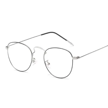 Vintage Krog Žensk Očala Ultralahkih Tanke Retro Moški Očal Okvir Optičnega Kratkovidnost Očala Ultralahkih Prilagodljiv Recept
