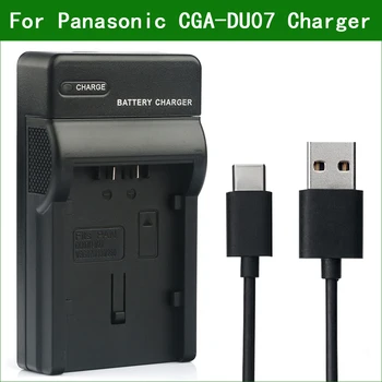 LANFULANG Zamenjava CGA-DU07 Baterije in Micro USB Polnilec za Panasonic VW-VBD140 VDR-D308 CGR-DU07 VSB0470 VW-VBD070