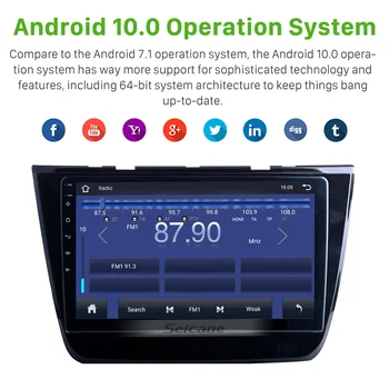 Seicane 10.1 inch Android 10.0 2+32 G avtoradio GPS QLED za 2017 2018 2019 2020 MG-ZS Navigacijski Sistem podpore Carplay DAB+