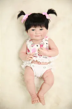 Polni Silikona Vinil Prerojeni Baby Doll Realne Dekle novorojenih dojenčkov Lutke 14 cm, 35 cm Veren Princesa Otroci bebe igrača NPKDOLLS