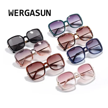 WERGASUN Modna sončna Očala Ženske Luksuzne blagovne Znamke sončna Očala Ženski Ogledalo Odtenki Ženske Oculos De Sol Feminino