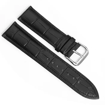 Pravega Usnja Watch Band 22 mm jermenčki Watchband Visoke Kakovosti ura Pribor Jeklene Sponke Moški Ženske Zapestje Pas, Zapestnica