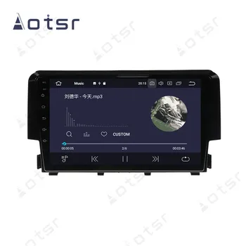 Android10.0 Avto DVD Predvajalnik, GPS Navigacija Za Honda Civic 2016 2017 2018 Avto radio, predvajalnik Samodejno Video Večpredstavnostna vodja enote
