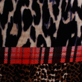 Leopard Natisniti Črno Trak Mozaik Flannal Flis Odeja Mehko Toplo Vrgel na Posteljo, Kavč Kavč 200x220cm Posteljnina Stanja