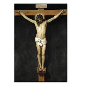 Platno Oljno sliko Kristusa Križanega, Plakatov in Fotografij Slikarstvo Denar Pogovori Stenske Slike za Dom Dnevna Soba Dekoracijo