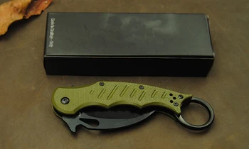 Najnovejše Karambit Folding Nož 5Cr13 rezilo ABS ročaj Trener Usposabljanje Kampiranje žepni nož Taktično Noži, orodje EOS
