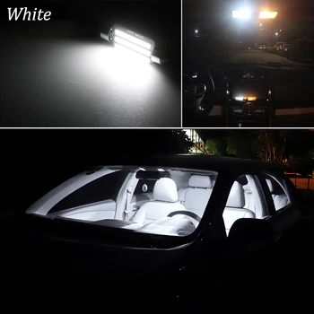 18Pcs Canbus LED Parkiranje City light + registrske tablice Žarnica + Notranje Luči Komplet Za Mercedes Benz C Razred W203 Limuzina (2000-2007)