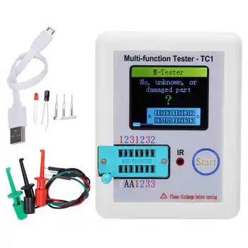 Tester Tranzistor Tester Multi‑Funkcijo Polno Barvni Zaslon Grafični Zaslon Kapacitivni Merilnik, Merilnik Kapacitivnosti