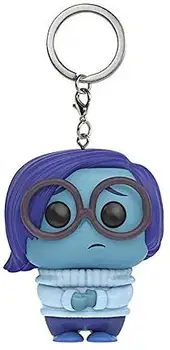 FUNKO POP Disney Pixar SANDNESS Žep Pop Keychain Igrača ZNOTRAJ VEN Dejanje Igrača Številke Keyring Lutka Avto Vrečko obeskom za ključe Obesek Igrača