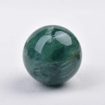 1PC Naravno Zeleno Fluorite Žogo 200-500 g Polirani Svetu Masažo Žogo Reiki Healing Kamen Doma Dekor Lepe Spominke Darila