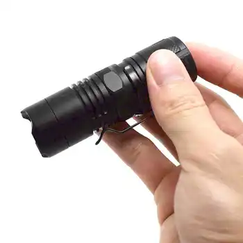 Mini L2 LED Svetilka Žep Zoomable Baklo Nepremočljiva Prenosni 2000 Lumnov Svetilke Majhne Lanterna s Magnetni Rep Posnetek