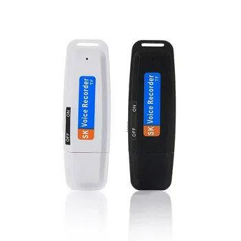 1Pc TISHRIC U-Disk Mini Snemalnik Digitalno Pero Za 1-32GB TF 2.0 Diktafon SD Micro Audio Dri USB Kartice Dictaphone