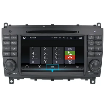 Android 9.0 Avto GPS Radio, Predvajalnik DVD-jev Za Benz-W203 2004-2007 CLK W209 2004 2005 s 4GB 32GB Auto Stereo Večpredstavnostna tipka navi