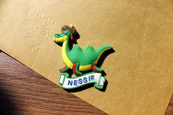 Nessie Loch Nessie Škotskem Turizem Potovanja Darilo, Spominek 3D Gume Hladilnik Hladilnik Magnet Nalepke IDEJA za DARILO