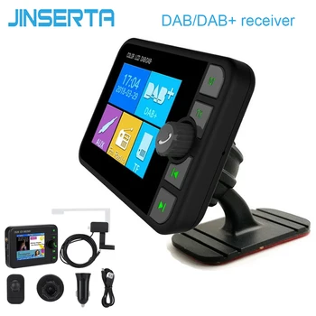 JINSERTA Mini DAB Radijskim Sprejemnikom Pisane TFT Bluetooth, FM Oddajnik+MCX Antena za 3,5 mm Priključek za Avdio Izhod DAB Sprejemnik Podpira TF