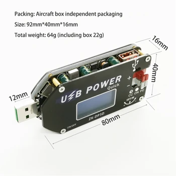 Digitalni Nadzor USB Nastavljiv Napajalni Modul Konstantno Napetostjo Konstantnim tokom Mobilne Povečanje Skladu Fan Speed Controller 15W