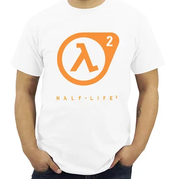 Novo Half Life 2 Logo Kratek Rokav, bela moška T-Shirt majica S-5XLFree Dostava Svetlobe Tee Majica