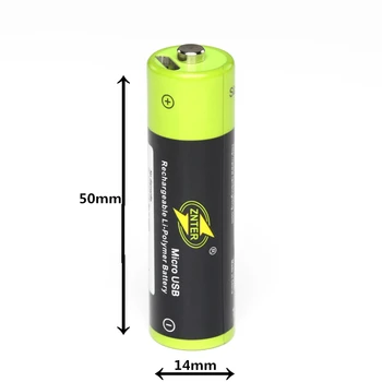 4PCS Novo ZNTER 1,5 V 1700mAh AA Baterija za ponovno Polnjenje USB Polnilna Litij-Polimer Baterija z Mikro USB Kabel, Hitro Polnjenje
