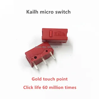 100 kozarcev Kailh Red dot miško mikro stikalo igro micro gibanja GM gaming gumb zlato stik z dolgo življenjsko dobo 60 milijonov krat Mikro Gumb