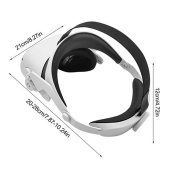 VR Glavo Traku Za Oculus Quest 2 VR Slušalke Nastavljiv Glavo Glavo Zmanjša Pritisk Pritrditveni Trak Za Quest2 Vr Dodatki