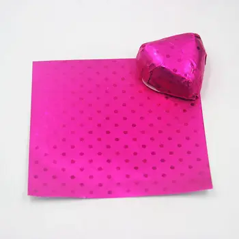 (400pcs/veliko)Aluminij-Vosek Plastovit Papir Čokolade, Ovojni Papir, Kositrne Folije za Peko 8 Barvah Žvečilni Gumi Bonboni Paket 8*8 cm