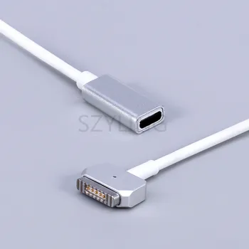 USB Tip C C Femal, da Magsaf* 1/2 Kabel Kabel Adapter za Apple MacBook Air/Pro 45W 60 W 85W 12/13/15