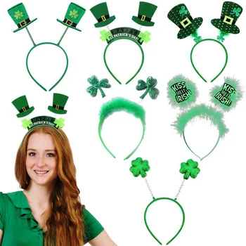 8PCS/SET 2020 Novo St. Patrick\'s Irish St Patricks Day lepa festival stranka dekor glavo zelene lase