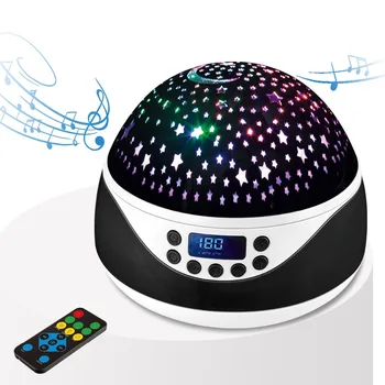 LED Glasba Noč Svetlobni Projektor Spin Zvezdnato Nebo Zvezda Obračanje Otroci otroški Baby Spanja Romantično USB Lučka Projekcija Lučka