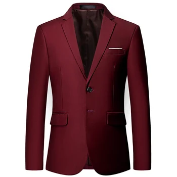 Nov vnos luksuzni moški jopič velikosti 6XL Slim barva suknjič, moda poslovne pogostitve poročno obleko, jakno S-6XL