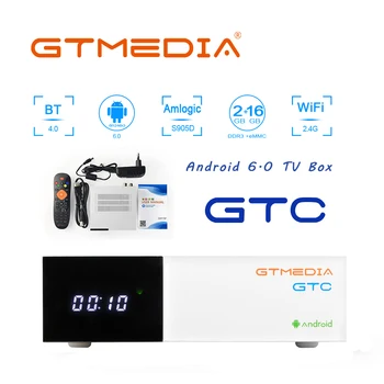 Freesat/GTmedia GTC Satelitski Sprejemnik DVB-S2/T2/Kabel ISDBT android 6.0 16GB 2GB Podporo Bluetooth dekoder PK X96MIMI TV BOX