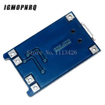 100 kozarcev Micro USB 5V 1A 18650 TP4056 Litijeva Baterija, Polnilnik Modul za Polnjenje plošče Z Zaščito Dual Funkcije 1A Li-ion
