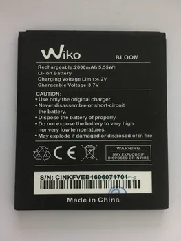 VBNM 2017 Novo Baterijo Za Wiko Bloom 2000mAh 7.4 Wh 3,7 V Li-ion Bateria Zamenjavo Telefona, Baterije Visoke Kakovosti, za ponovno Polnjenje