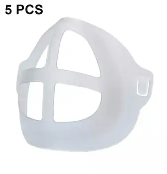 15pcs 3D Usta Masko za Podporo Dihanja Pomoč Pomoč Masko Notranje Blazine Nosilec za Hrano Silikona Maska Imetnik Dihanje Ventil