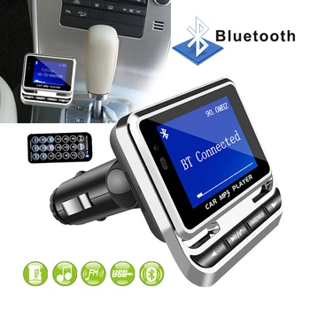 Avto MP3 Player, FM Oddajnik Bluetooth Glasbe Multi-funkcijo Strani-Brezplačno Klicanje Radio Audio Adapter z Daljinskim upravljalnikom Komplet