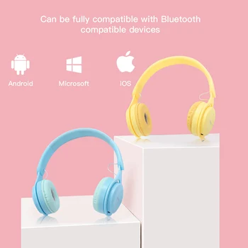 Brezžične Bluetooth Slušalke Podpira TF Kartice Glasbe, Gaming Slušalke z Mikrofonom 5.0 Bas Stereo Za Mobilni Telefon, Slušalke