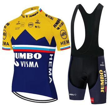 Ekipa JUMBO VISMA kolesarski dres 2021 poletje quick dry kolesarske hlače ropa de ciclismo hombre 2020 mtb dihanje kolo jersey