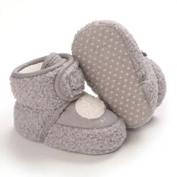 2020 Moda Baby Čevlji Za Jesen In Zimo Ljubezen Vzorec Dekoracijo Plus Žametno Mehko Dno Toplo Srčkan Malčka Čevlji Čevlji
