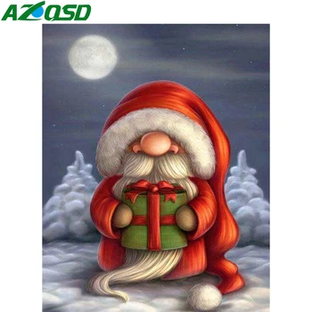 AZQSD Diamond Slikarstvo Božič Santa Claus Mozaik Sliko Okrasnih Needlework Diamond Vezenje Risanka Ročno Darilo