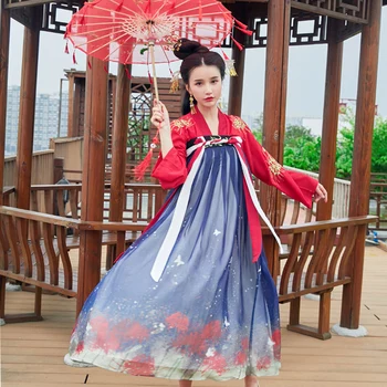 Kitajske Tradicionalne Ženske Hanfu Obleko Kitajske Pravljice Obleke Ljudskega Plesnega Oblačila Tang Dinastije, Kitajci, Antični Kostum DNV10736