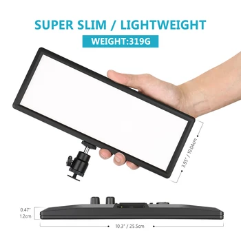 Neewer 144 kos Žarnice Super Slim Bi-color možnost zatemnitve Svetlobe LED, LCD Zaslon, 2600mAh Baterija Li-ion Polnilnik Ultra High Power Plošča