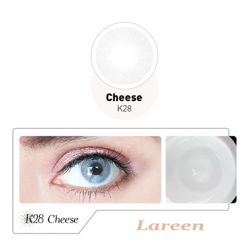LAREEN 2pcs Barvne Kontaktne Leče Limone Serije Oči Naravnih Kontaktne Leče Barvne Kontaktne Leče za Oči lentes de contacto