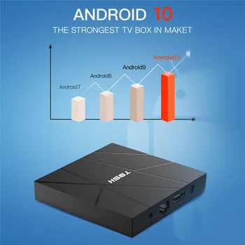 T95H Android 10 Smart TV BOX Allwinner H616 4 GB, 64 GB Glasovni Pomočnik 5G Wifi 6K Media Player Youtube Netfilx Google Set Top Box