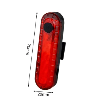 VASTFIRE Kolo Lahka Nepremočljiva Kolesarska Luč Led USB Polnilne Jahanje Zadnje Luči MTB Kolo Varnost Opozorilo Kolo Svetlobe