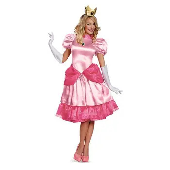 Seksi Francoska Služkinja Kostum Peach Princess Cosplay Kostum Cosplay Sissy Devica Enotno Halloween Kostumi
