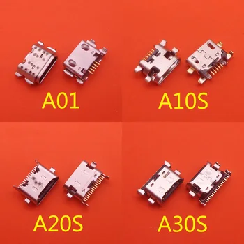 4 modeli vsake 10 kos Mikro USB Priključek Priključek za Vtičnico za Polnjenje Vrata Plug Za Samsung Galaxy A01 A015 A015F/DS A10S A20S A30S