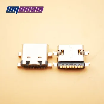 Smonisia 10pcs USB 3.1 Ženski Konektor za 1,6 mm Tip-C Težka Ploščo 4Pins Vtičnico