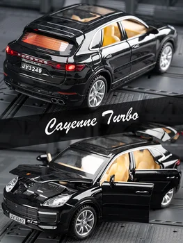 KIDAMI 1:32 Cayenne Zlitine SUV Modela Avtomobila Simulacije avtomobilčki Diecast Potegnite Nazaj, Avto Otroci Igrače Off-road Vozila, Okraski Gi