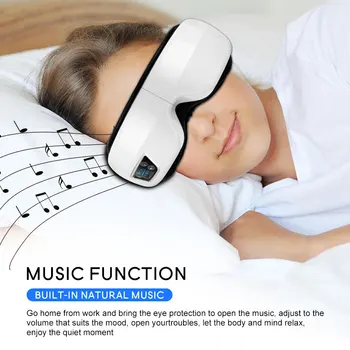 Bluetooth Brezžično Polnjenje Oči Massager Pressotherapy za Oči Vizualno Zaščito Pralni Vibracije Ogrevanje Zračnega Tlaka