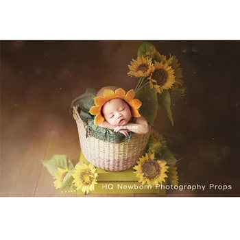 Novorojenček Fotografija Letnik Lučka Baby Foto Phooting Prop Umetne rože Oporniki Studio Pribor Retro Mini Majhen Dekoracijo