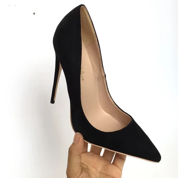 2018 modni črno barvo pete, črpalke čevlji konicami prstov klasike urad ženske čevlje OL Shalllow črpalke PU usnja ženske črpalke